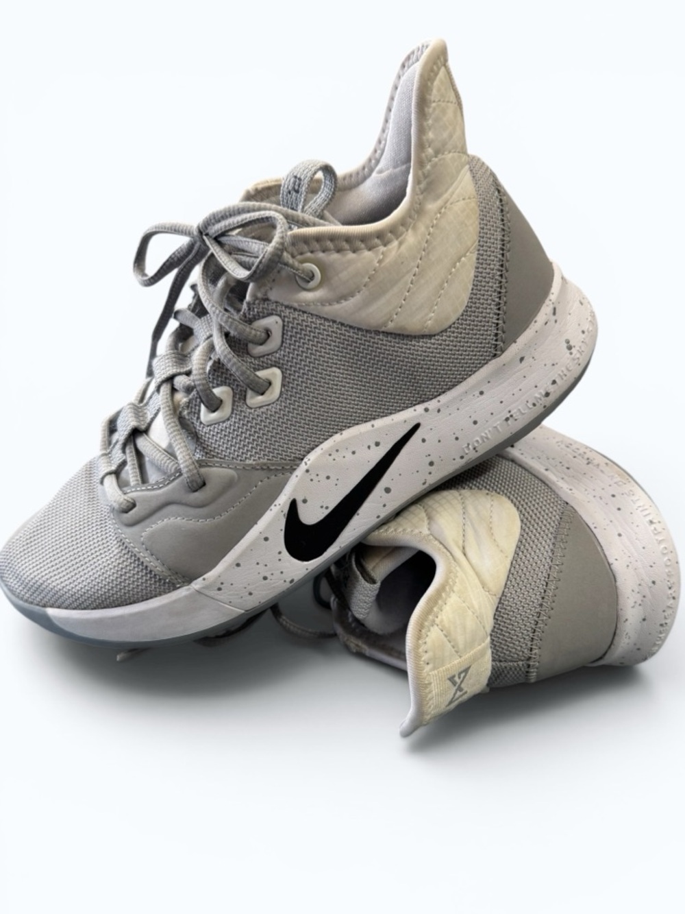 Nike PG 3 TB Wolf Grey' Low Too Basketball Shoes Size 6 - Picture 2 of 13
